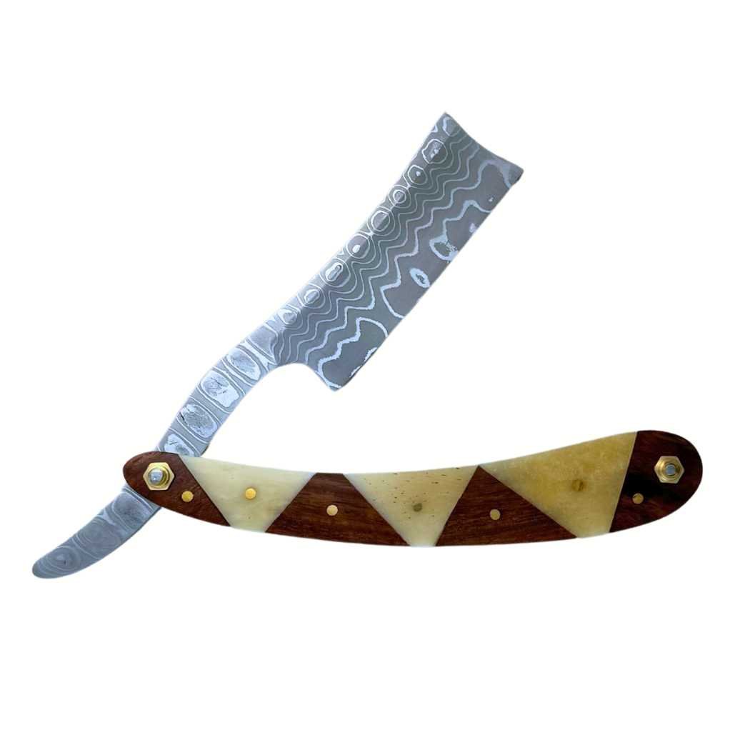 Damascus Steel Straight Razor in a Variety if Designs