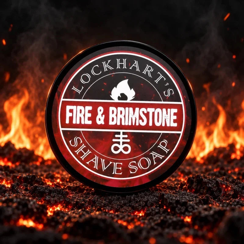 Fire and Brimstone Shave Soap by Lockhart's Authentic