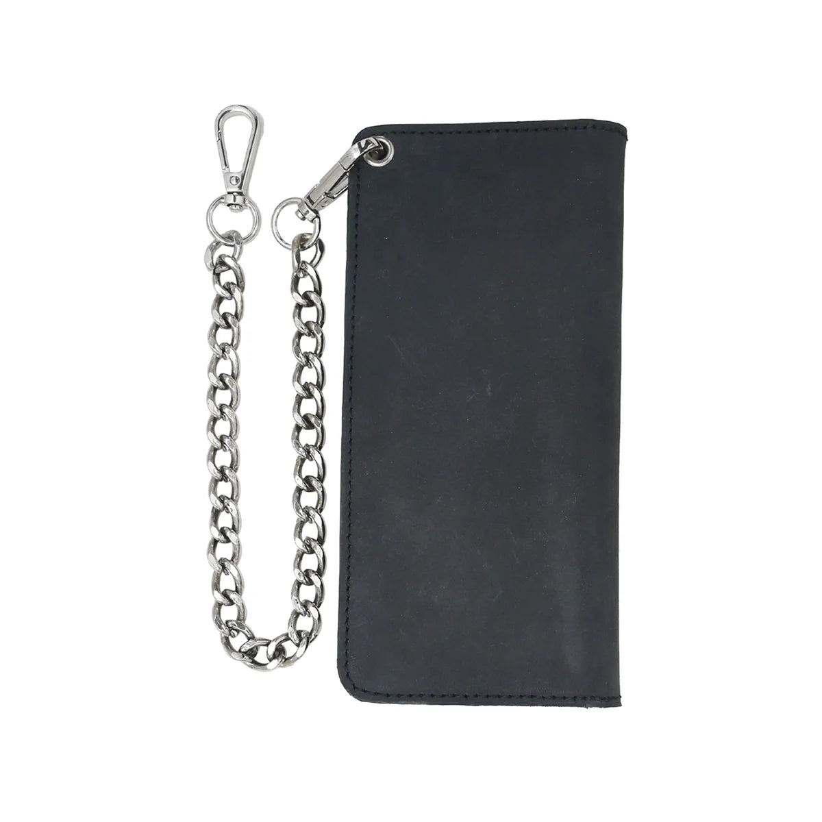 Large Vegetable Tanned Leather trucker Wallet with Chain
