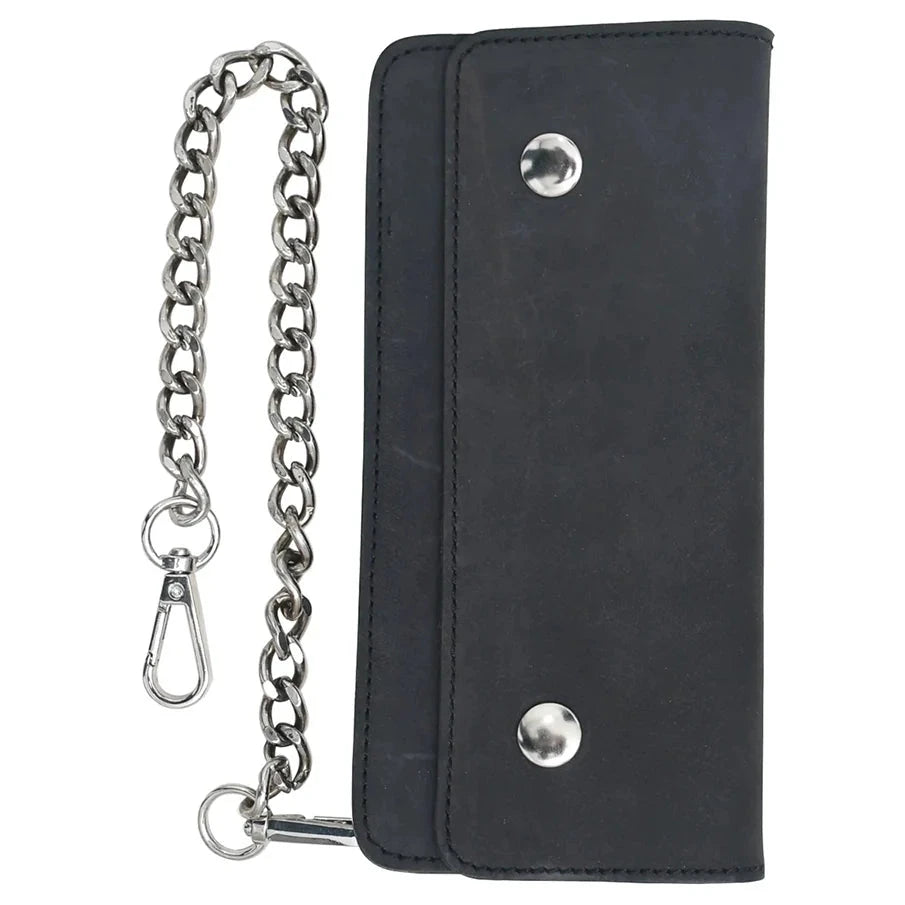 Large Vegetable Tanned Leather trucker Wallet