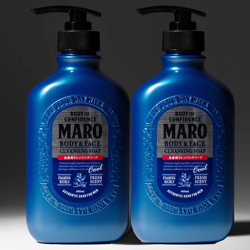 MARO Body and Face Cleansing Soap Cool 2 Pack