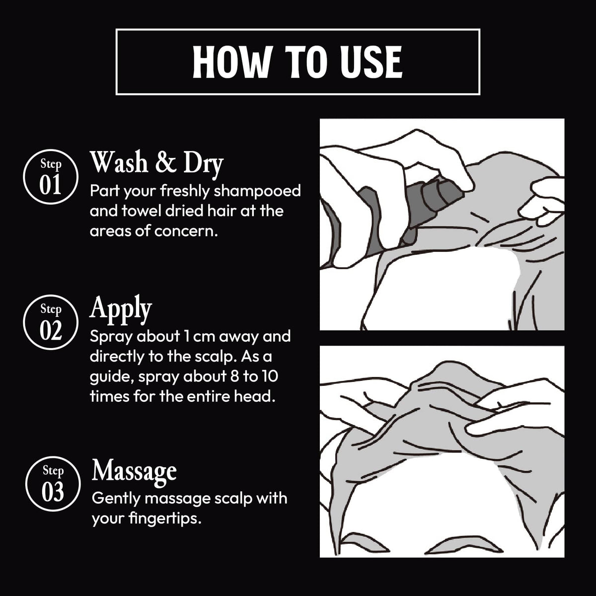 MARO17 Black+ Anti-Aging Collagen Scalp Treatment  use