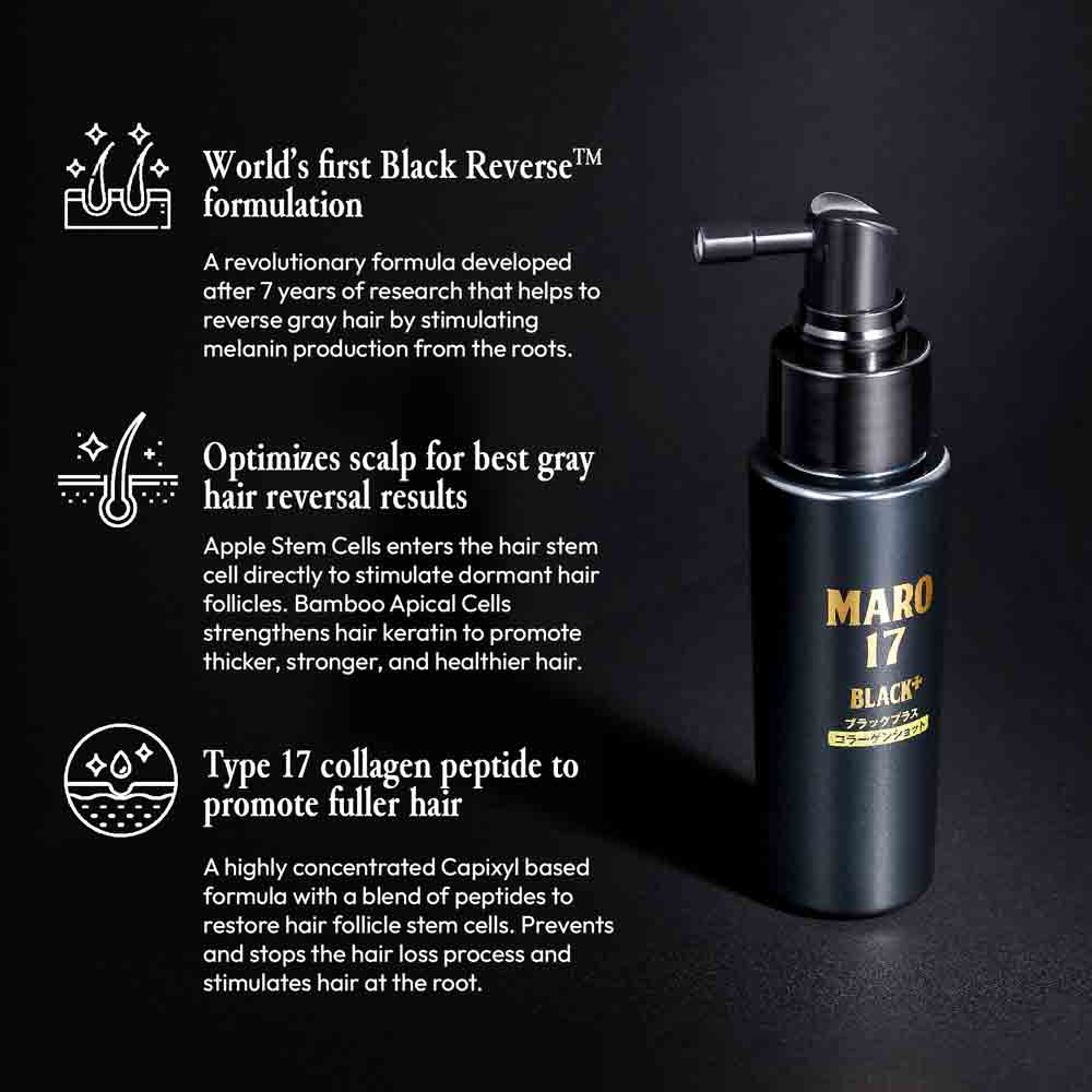 MARO17 Black+ Anti-Aging Collagen Scalp Treatment 2 Pack info