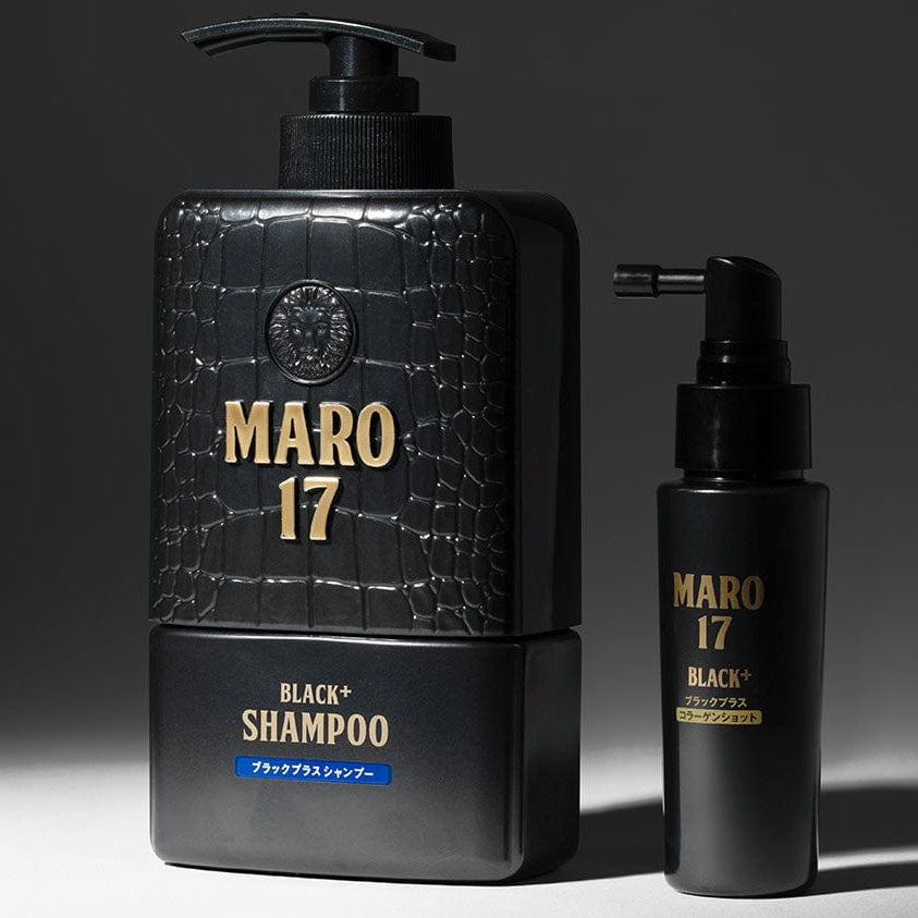 MARO17 Black+ Anti-Aging Shampoo & Collagen Scalp Treatment Set