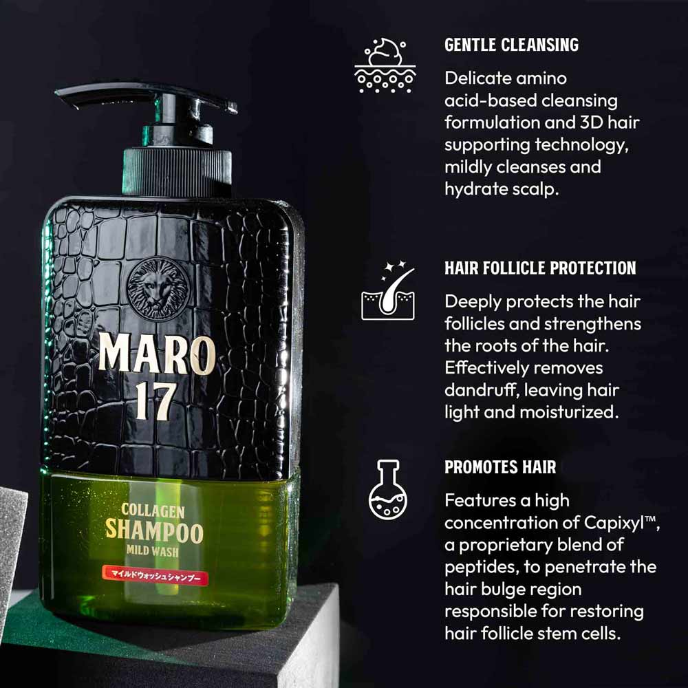 MARO17 Collagen Shampoo Mild Scalp Wash 2 features