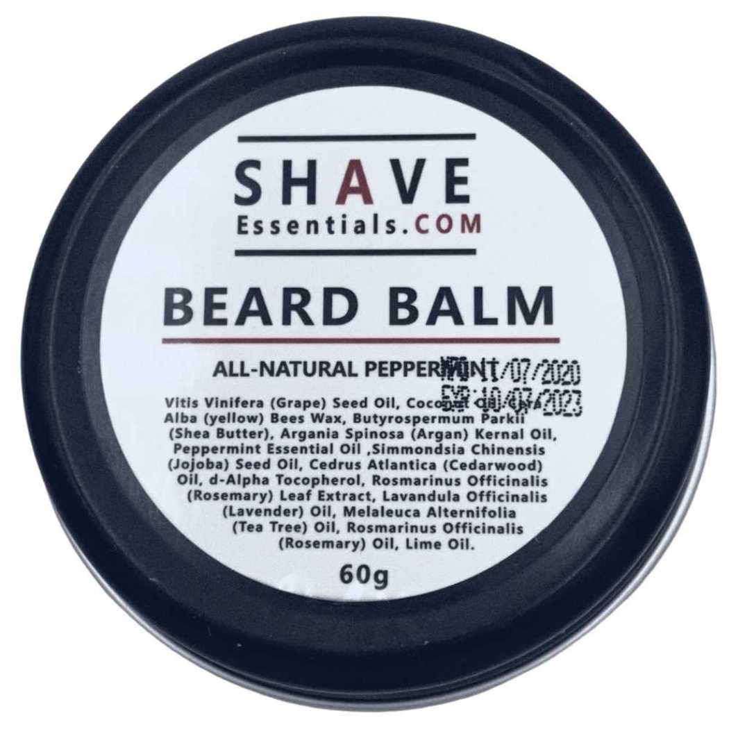 Natural Beard Balm by Shave Essentials rear label