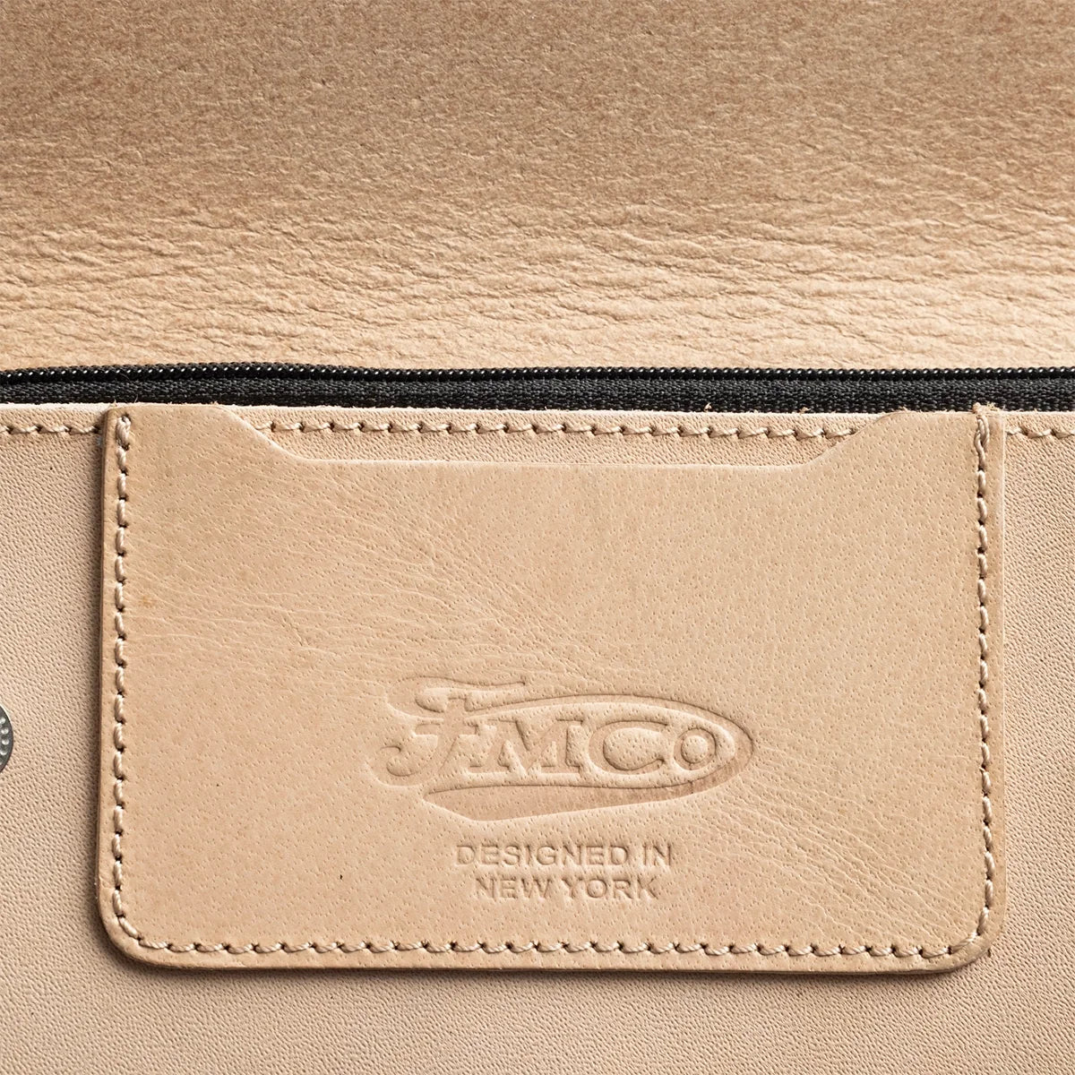 Large Vegetable Tanned Leather trucker Wallet with Chain