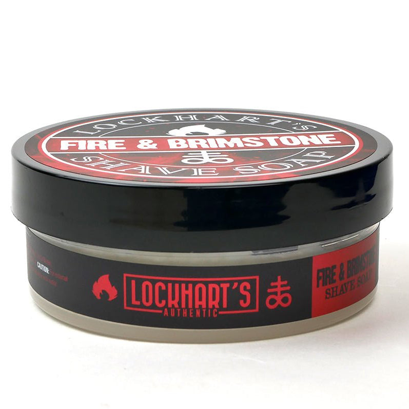 Fire and Brimstone Shave Soap by Lockhart's Authentic side