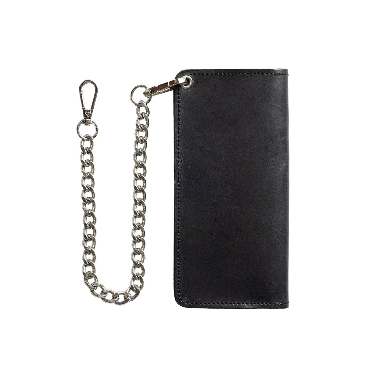 Large Vegetable Tanned Leather trucker Wallet with Chain