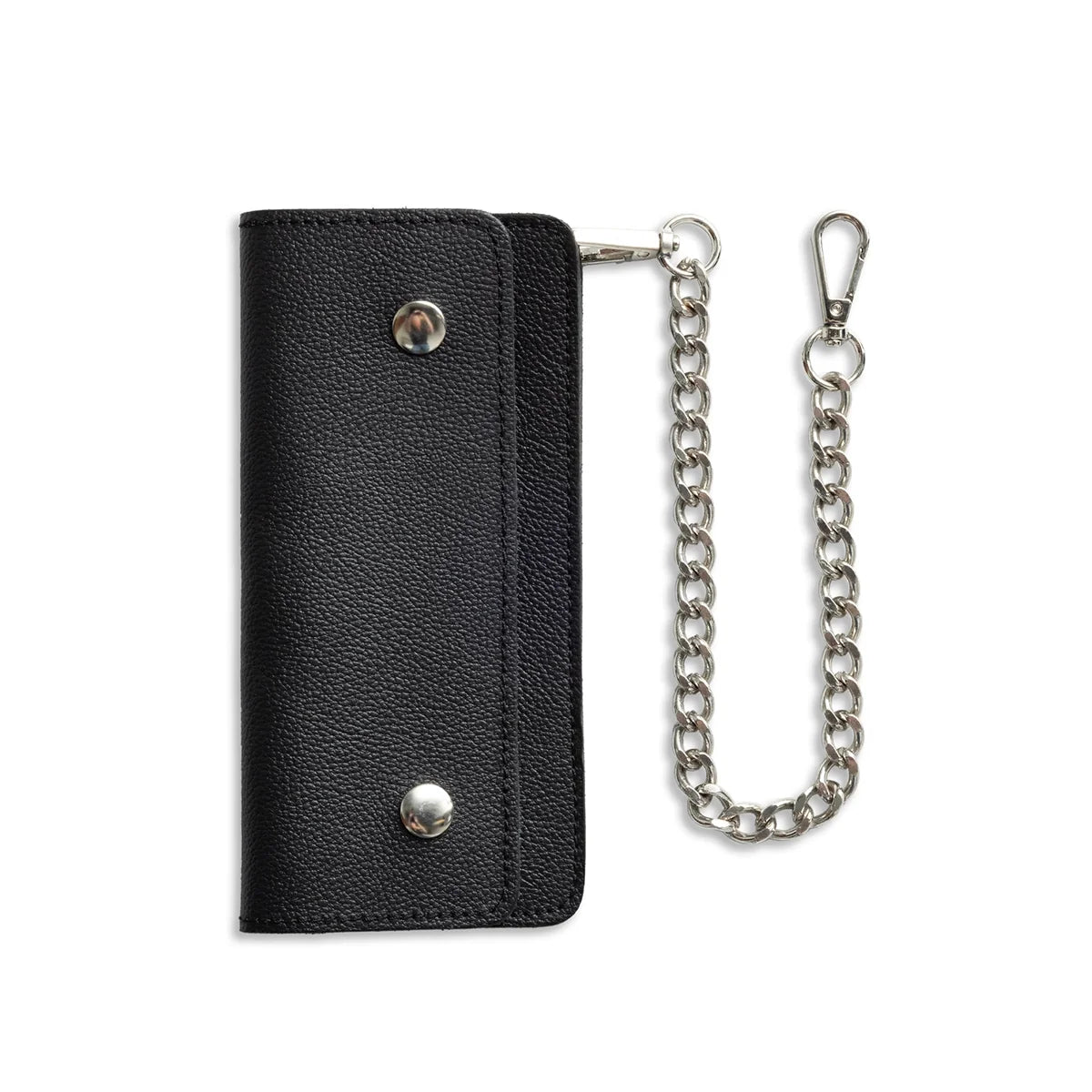 Large Vegetable Tanned Leather trucker Wallet with Chain