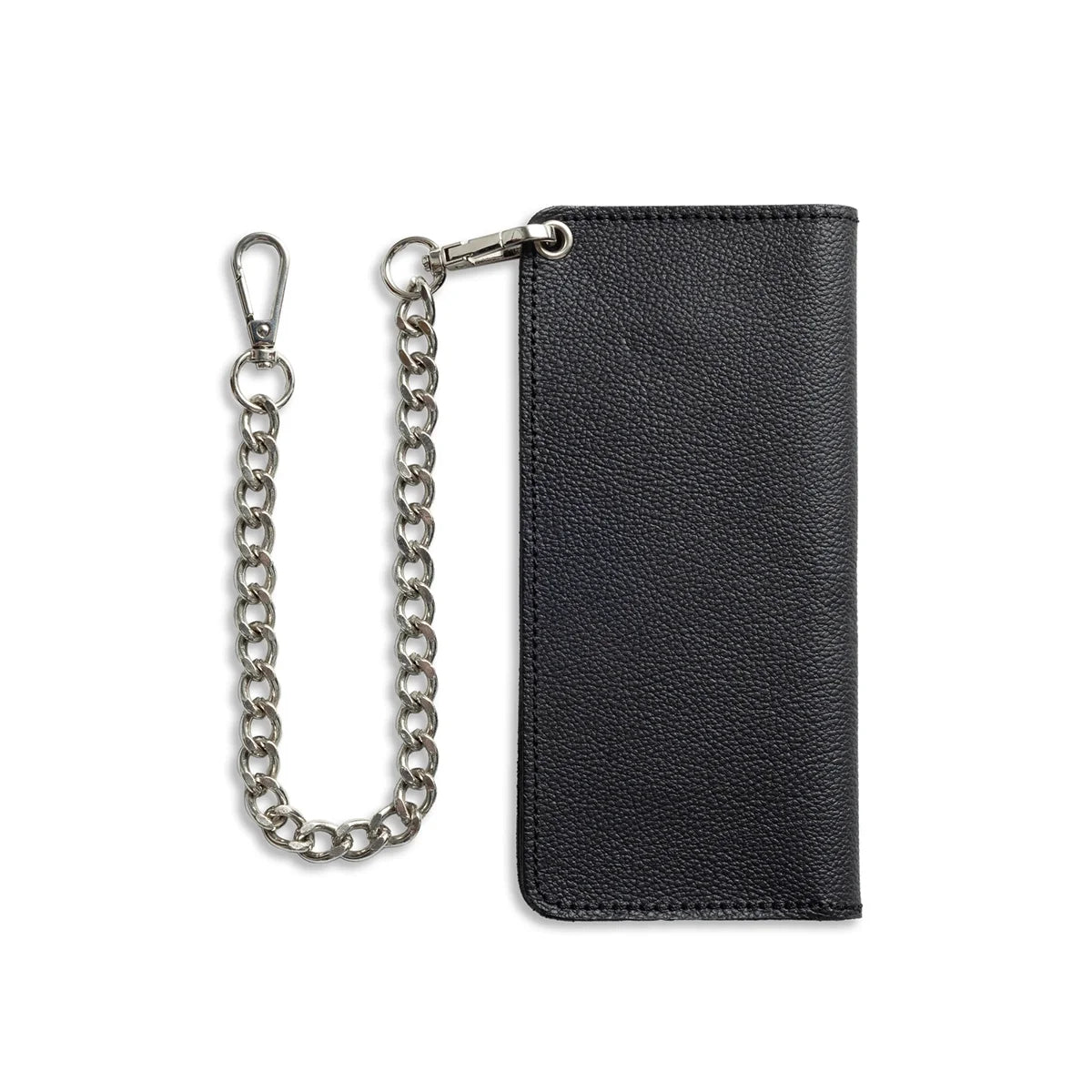 Large Vegetable Tanned Leather trucker Wallet with Chain