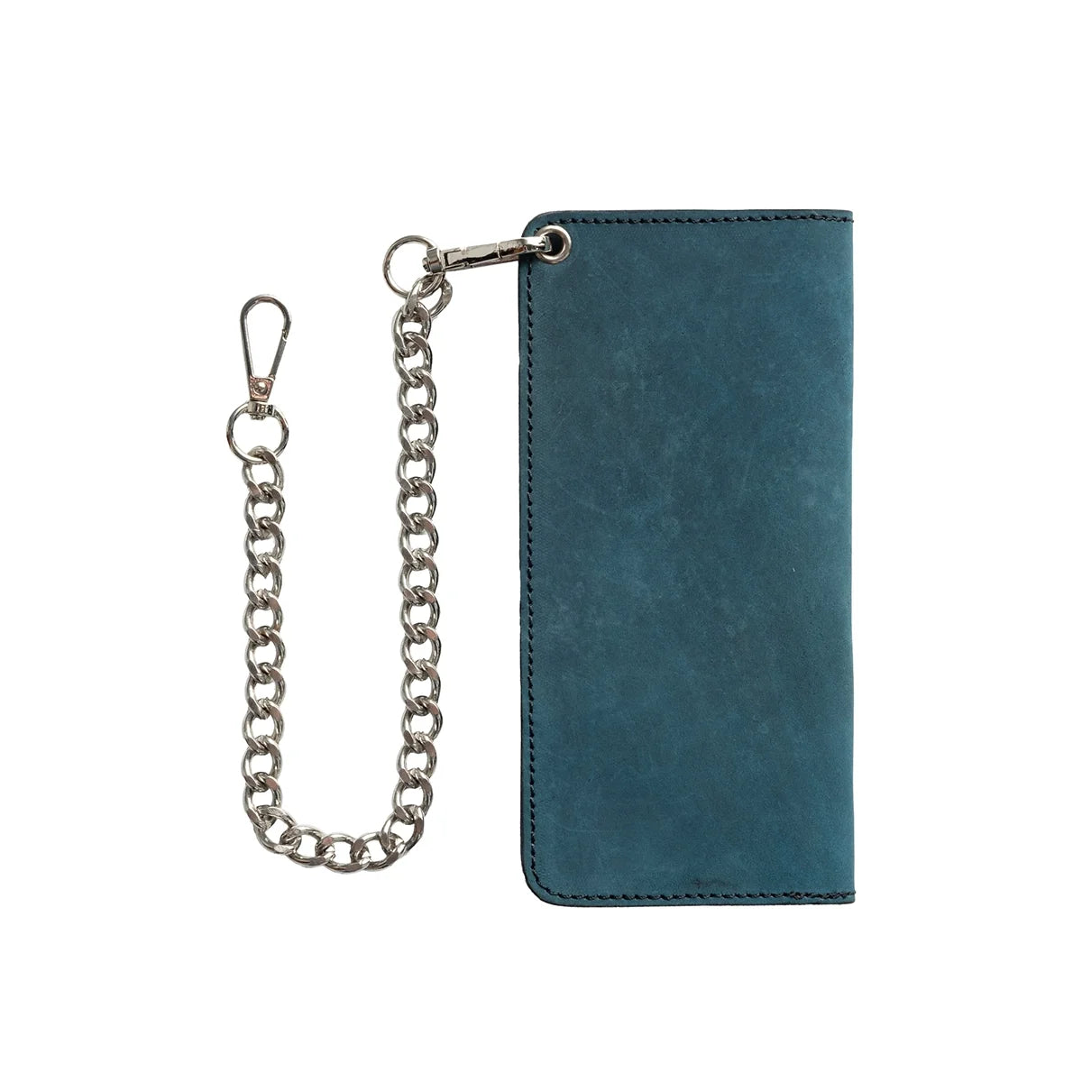 Large Vegetable Tanned Leather trucker Wallet with Chain