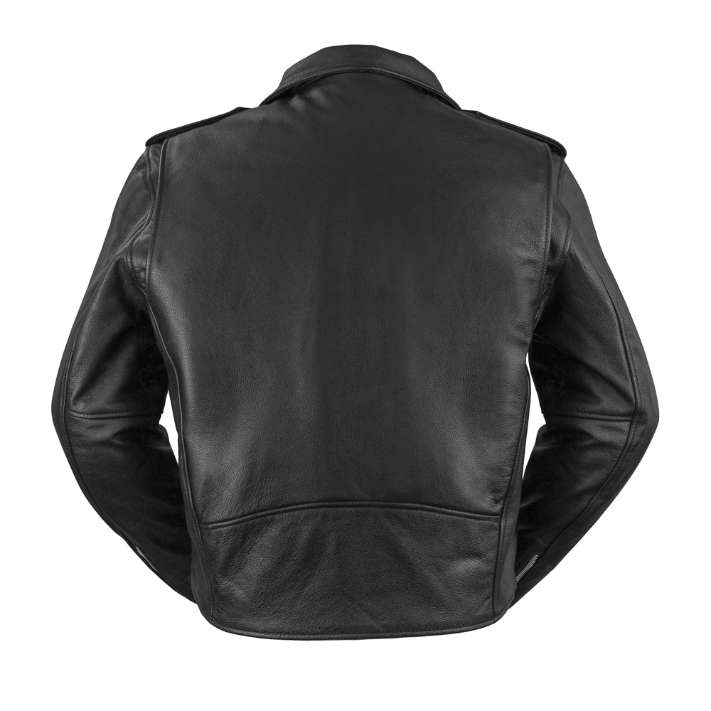 First Brand Superstar Men's Motorcycle Leather Jacket