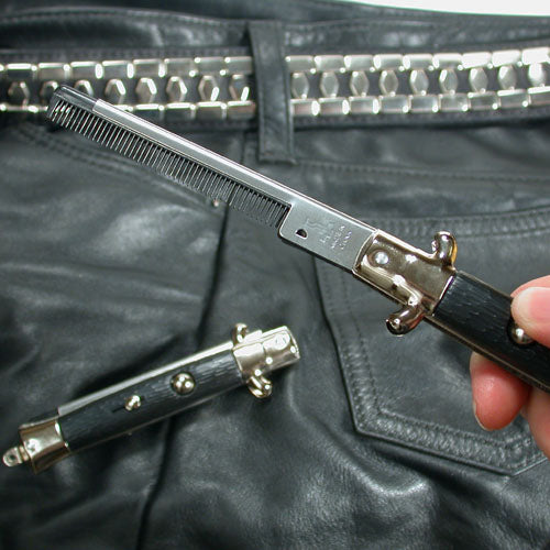 Folding Pocket Comb - Switchblade Style