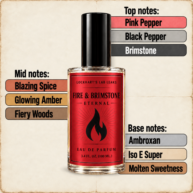 Fire and Brimstone - Eternal E.D.P. Men's Fragrance by Lockhart's Authentic - scents