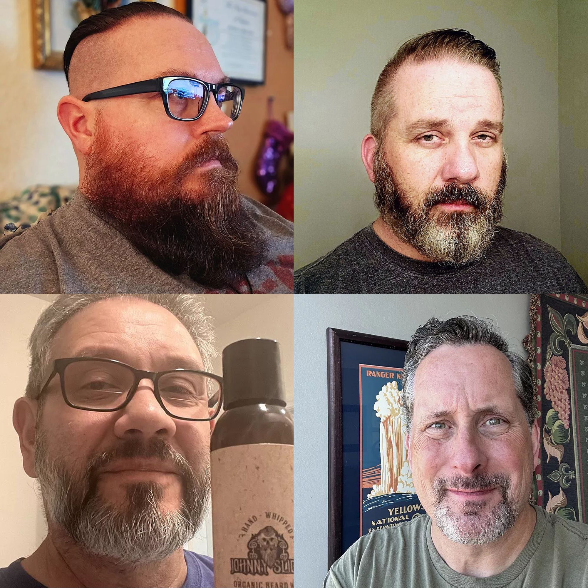 Johnny Slick Thinning Hair Kit - Beard Wash, Beard Oil, and Pomade