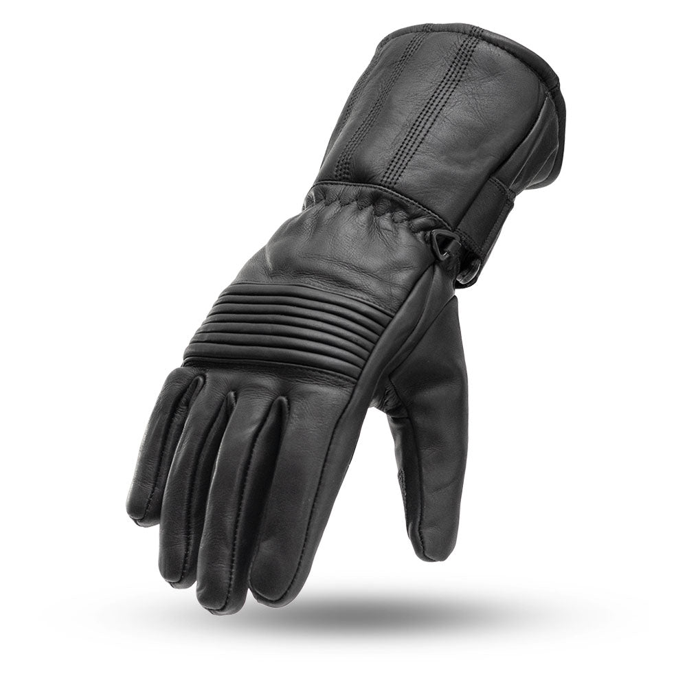Throttle Gauntlet Leather Motorcycle Gloves FI188GEL