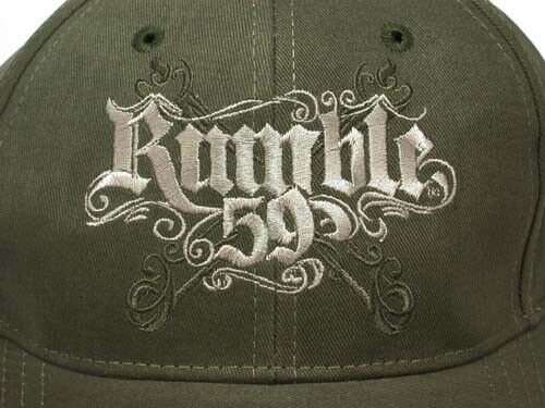 Trucker Hat Baseball Cap with "Rumblle 59" Logo Embroidered