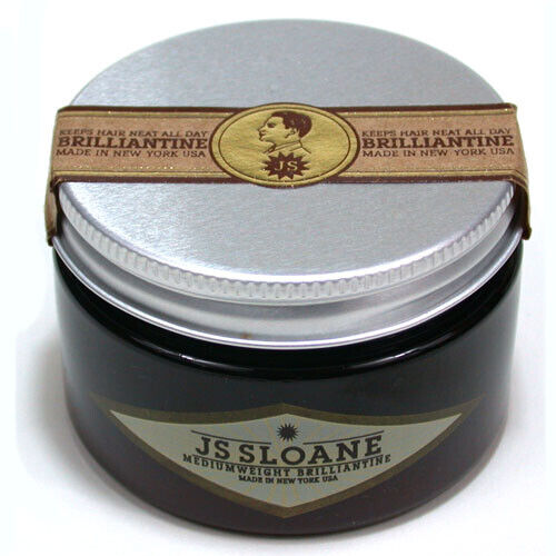 JS Sloane Medium Weight Brilliantine Hair Pomade